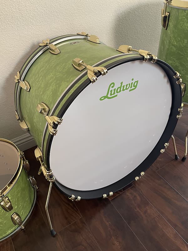 Ludwig 110th Anniversary Classic Maple Vintage Emerald Pearl 3pc 