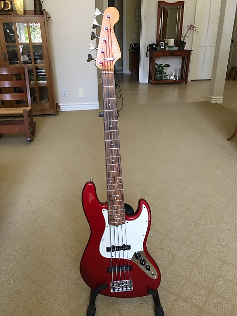 無料発送 Fender American Standard Jazz Bass V 1997 Mystic Red | Reverb ベース