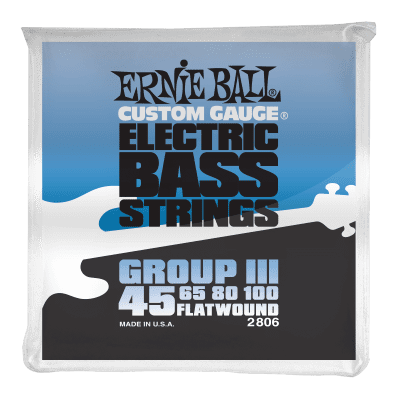 Ernie Ball Flatwound Group III Electric Bass Strings 45-100 image 1