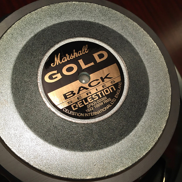 Marshall gold 2025 back celestion