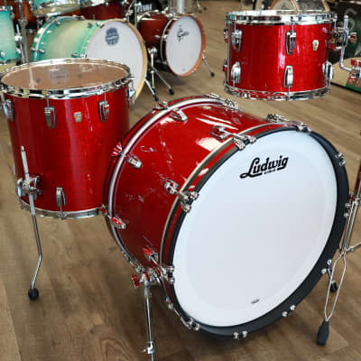 Ludwig Classic Maple Pro Beat 3-Piece Shell Pack 13/16/24 (Red Sparkle) image 11