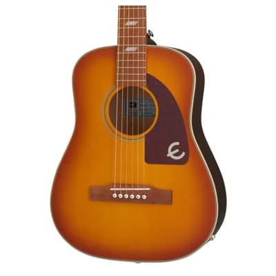 Epiphone Lil Tex Travel Electro Acoustic Guitar Faded Cherry for sale