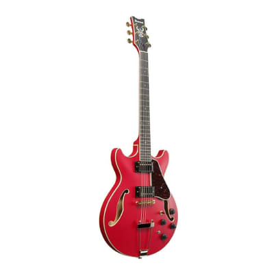 Ibanez AM Artcore Expressionist Hollow Body 6-String Electric Guitar (Cherry Red Flat, Right-Handed) image 1