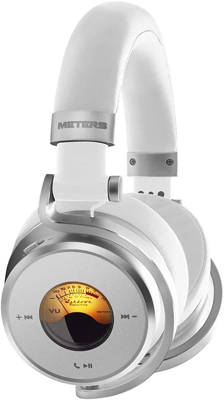 Meters OV-1-B-CONNECT-WHITE Over Ear Bluetooth Headphones, WHITE 