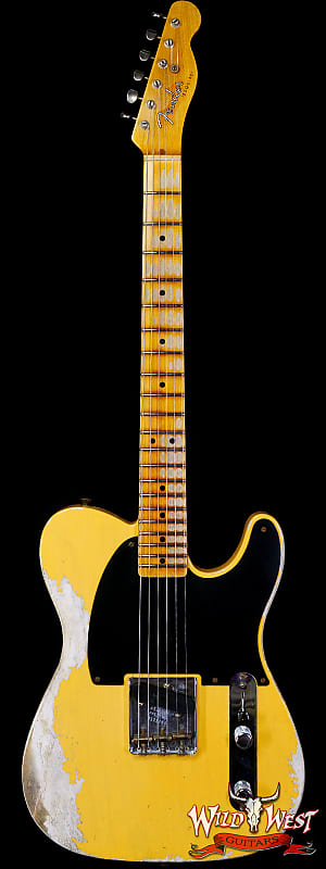 Fender Custom Shop 1950 Ash Esquire Hand-Wound Pickup Heavy Relic Aged Nocaster Blonde 6.90 LBS image 1