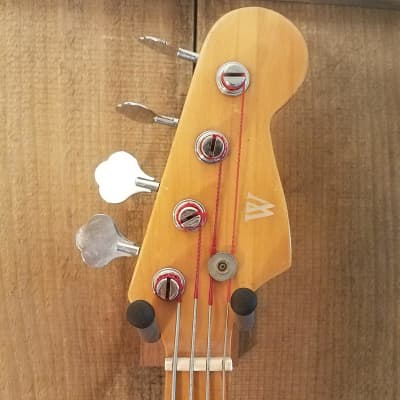 "W" Branded Vintage Japanese Electric Bass Weltron / Winston c. 1970's image 11