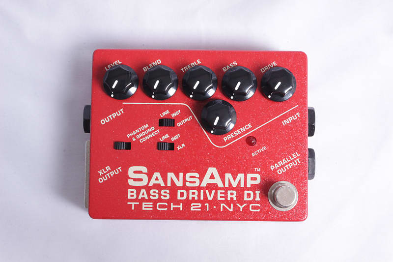 TECH21 / SansAmp BASS DRIVER DI Vermillion Secondhand! [103210]