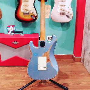 RebelRelic '62 S-Series Ice Metallic Blue Relic Stratocaster Fender Custom Shop (Serial: 62129) image 6