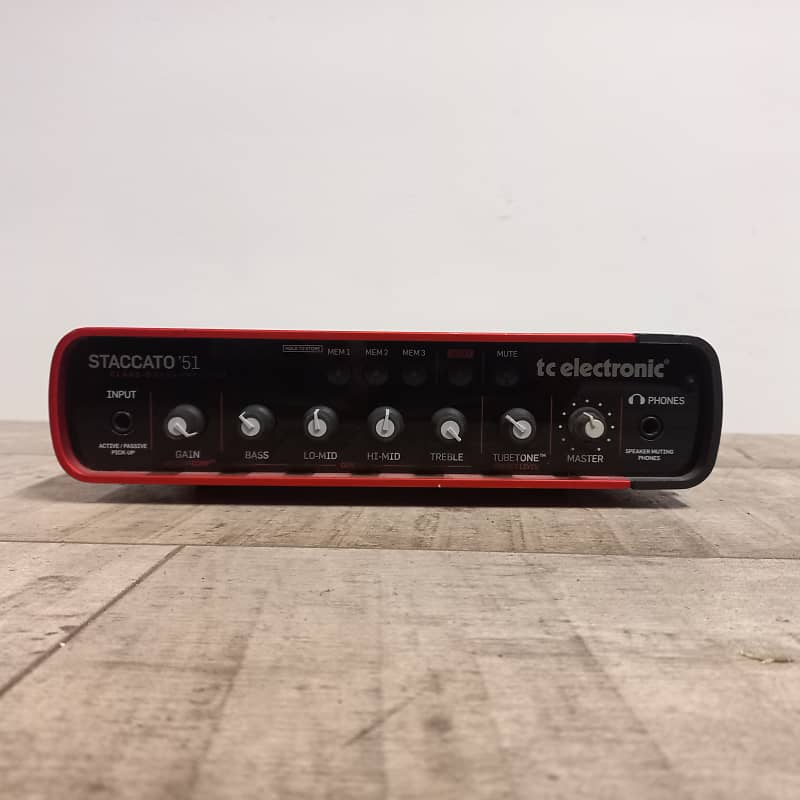 Tc Electronic Staccato 51 Lightweight Bass Head Amp Reverb