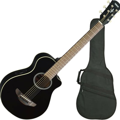 Yamaha APXT2 3/4 Size Acoustic/Electric Cutaway Guitar Black