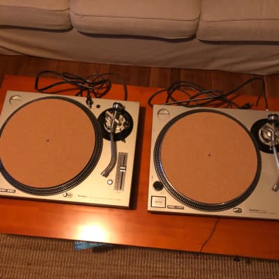 Pair of Technics SL-1200 (M3D and MK2) turntables image 2
