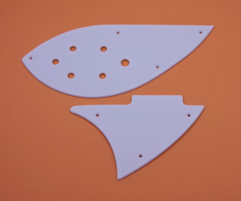 2 pieces white acrylic pickguard for rickenbacker 330/360 | Reverb