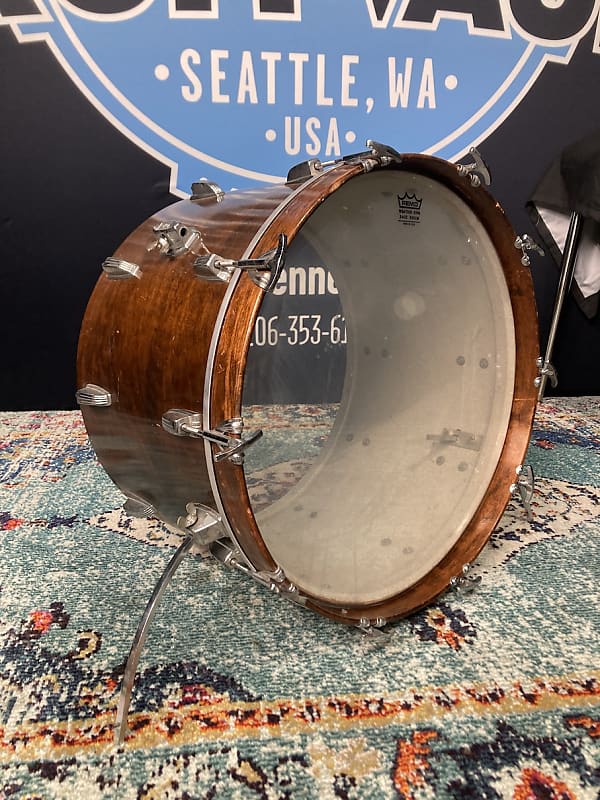 Ludwig Carmine Appice's Jeff Beck, BBA Era 22" 3 Ply Bass Drum, Authenticated! 1973 - Walnut Thermo Gloss image 1