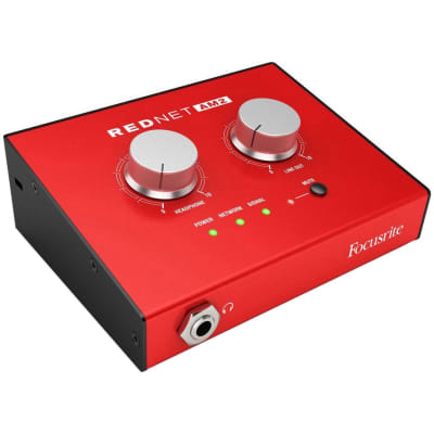 Focusrite RedNet AM2 Stereo Dante Headphone Amplifier and Line-Out Interface image 1