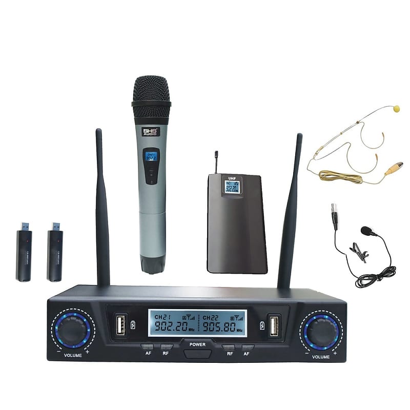 NEW SHS Audio SWUH-501 Rechargeable UHF USB Dual Wireless | Reverb