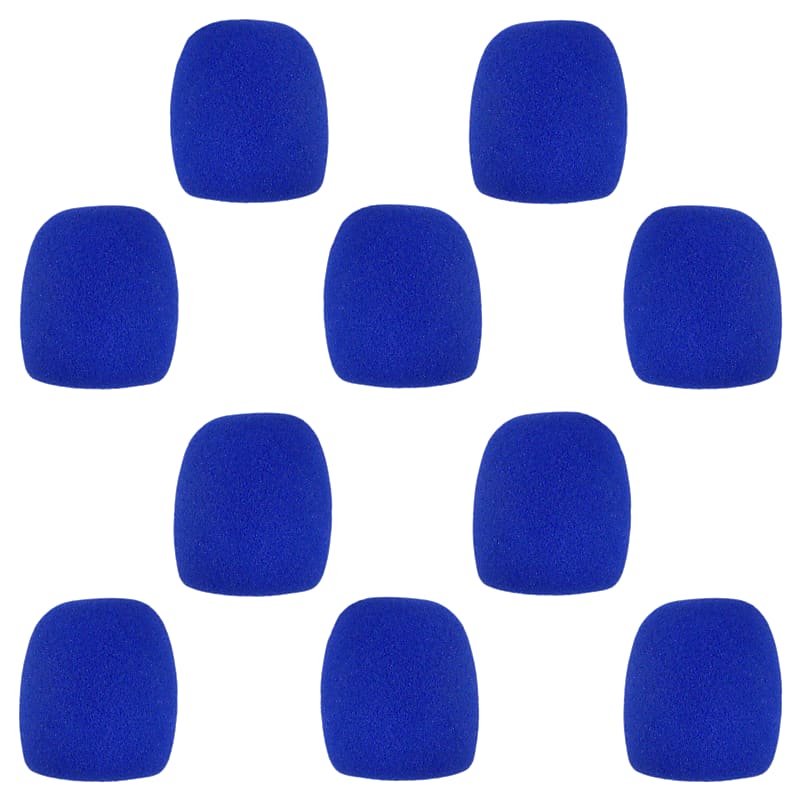 Microphone Windscreen - 10 Pack - Blue - Fits Shure SM58, Beta 58A & Similar - Vocal Mic Cover New image 1