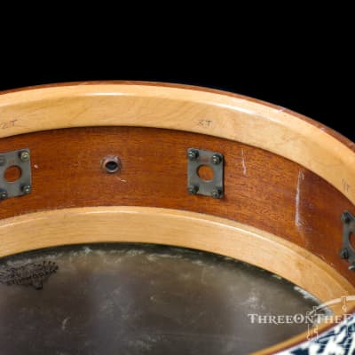 1930s Leedy Black Onyx Professional Model 'Separate Tension' Snare Drum :  5 x 14 image 20