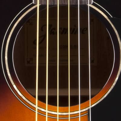 Jasmine JD39CE-SB Dreadnought Cutaway Spruce Top 6-String Acoustic-Electric Guitar w/Hardshell Case image 4