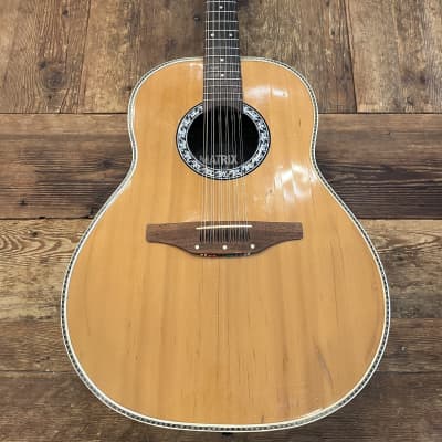 Ovation Matrix 1738 12 String Acoustic guitar 1970's - Natural image 4