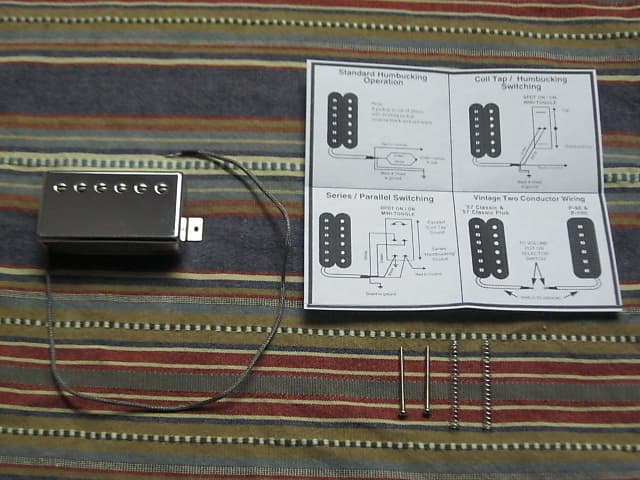 lite use Gibson Burstbucker Type 2, Burstbucker 2 (BB2), PAF, 8.0k, any  position, 2 conductor - solder connect, 2019 - Chrome, Alnico II,