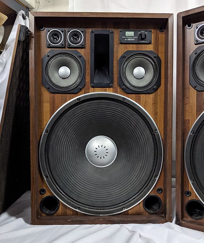 Vintage Pair of Sansui SP-X8000 Way Speaker System 70s Japan