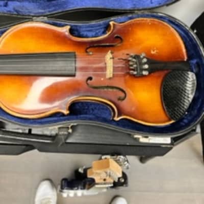 anton schuster vintage violin w/ original case image 3
