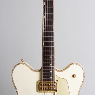 Gretsch  Model 6137 White Falcon Stereo Thinline Hollow Body Electric Guitar (1967), ser. #117912, original grey tolex hard shell case. image 8