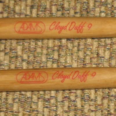 ONE pair new old stock Adams CD9 Cloyd Duff # 9 Hickory Flip Stick (Timpani Flip Stick) CORE: Both cores on one piece turned hickory with bulb shaped wood on one end and small felt ball opposite / TONE COLOR: Extremely bright to general, similar to # 3 image 2