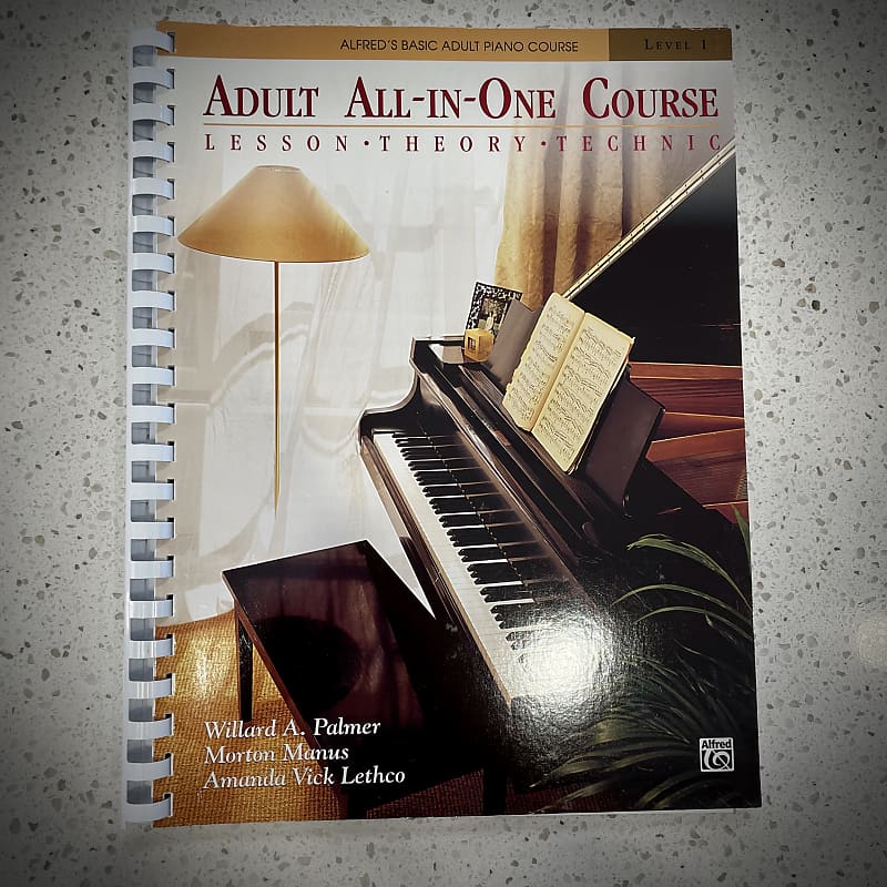 Alfred's Self Teaching Adult Piano Course Alfred Adult All-In-One Basic Piano Course Level 1 | Reverb