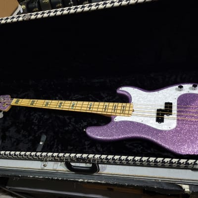 Fender Limited Edition Adam Clayton (U2) Precision Bass - Purple Sparkle image 3