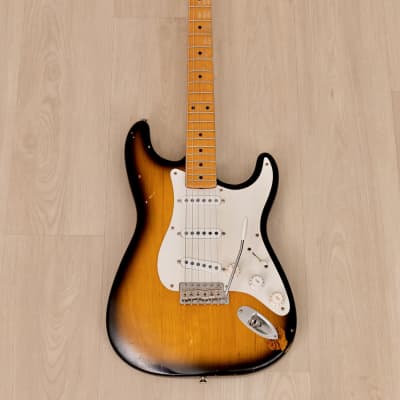 2015 Fender Custom Shop 1957 Stratocaster Partscaster Sunburst w/ Fat 50s, Case image 2