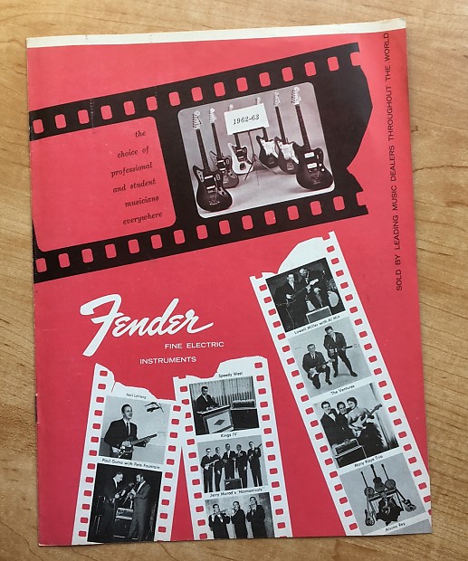 Fender Catalog, original 196263 Reverb
