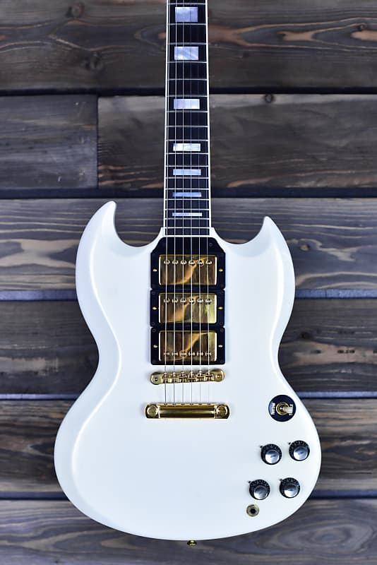 Rare 1987 Gibson SG Custom Elite Pearl White 1 of 6 | Reverb