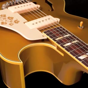 GIBSON ES-295 Limited Edition Scotty Moore BILLION GOLD image 10