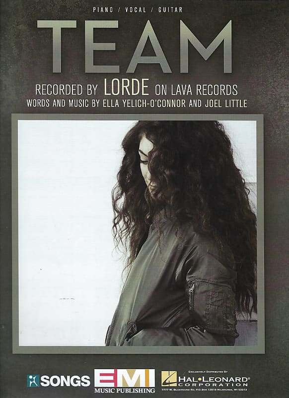 Lorde Team Sheet Music Reverb