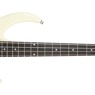 Peavey Milestone Ivory 34 Inch Scale Bass Guitar with Chrome Hardware (3018090) image 1