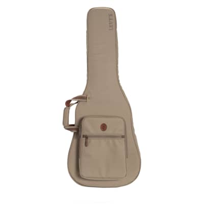 Levy's Deluxe Dreadnought Acoustic Gig Bag - Tan for sale