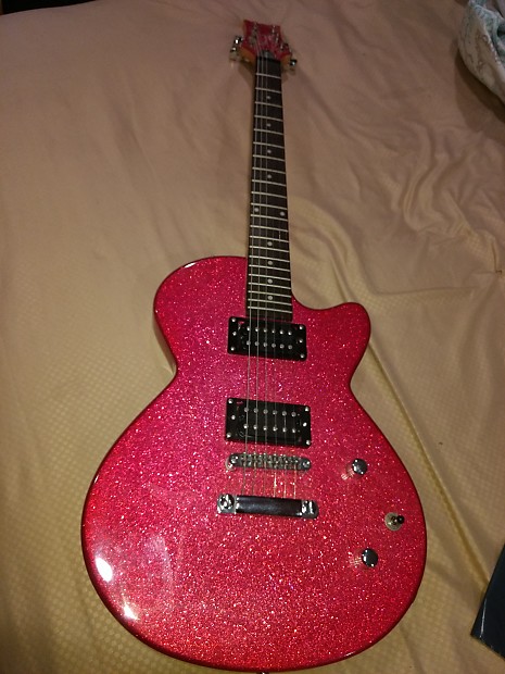 Daisy Rock Debutante Les Paul style Pink Sparkle | Reverb