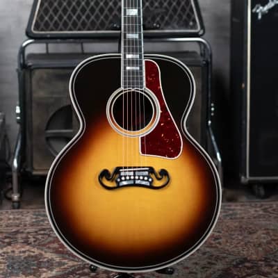Gibson SJ-200 Western Classic Jumbo Acoustic Guitar - Vintage Sunburst with Hardshell Case image 2