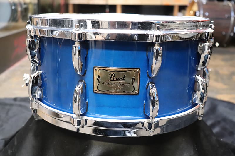 Pearl 6.5x14 Masters Custom Snare Sheer Blue