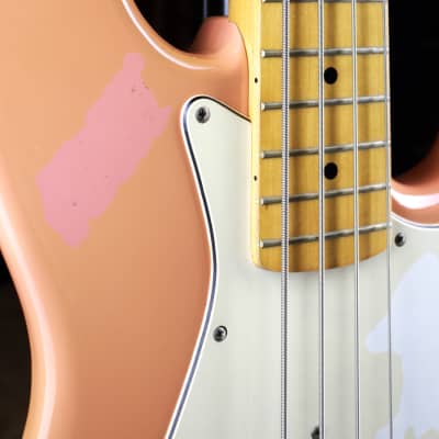 ESP Grass Roots Jazz Bass 2005 Shell Pink Mark Hoppus style | Reverb