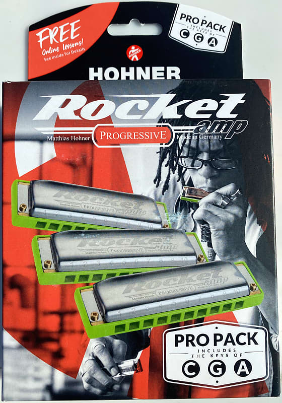 Hohner Rocket Amp 3 Piece Pro Pack in the keys of C, G and A image 1