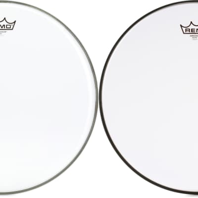 Remo Ambassador Clear Batter Drumhead - 14 inch  Bundle with Remo Ambassador Hazy Snare-side Drumhead - 14 inch image 1