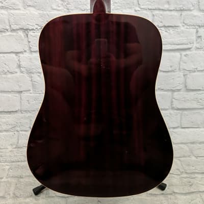 Carlo Robelli CW4102 Red Acoustic Guitar image 7