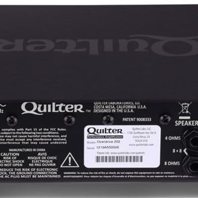 Quilter Overdrive 202 Electric Guitar Amplifier Head 200 Watts image 4