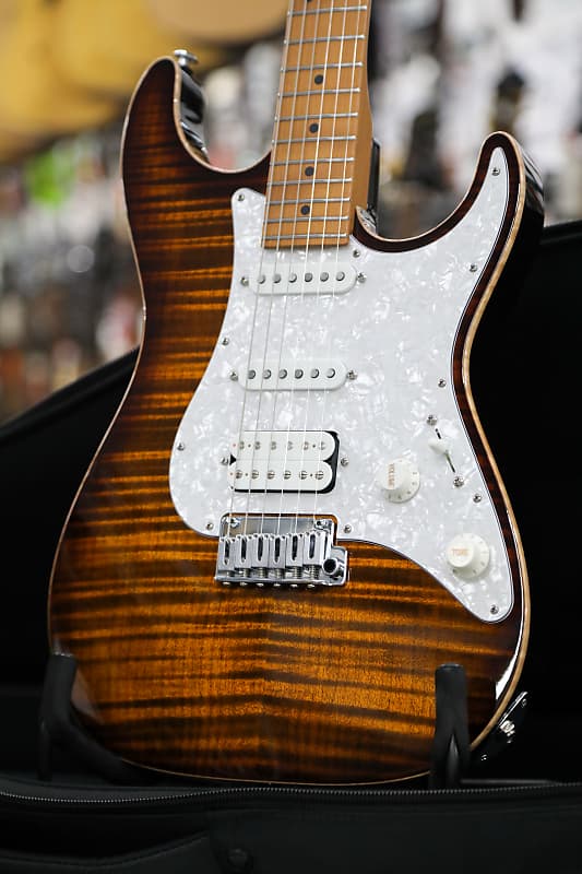 Suhr Standard Plus Guitar, Bengal Burst, Pau Ferro