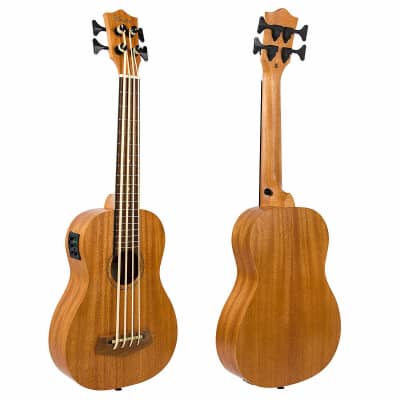 Oscar Schmidt OUB500K Comfort Series Mahogany Neck 4-String Acoustic-Electric Ukulele Bass w/Gig Bag image 5