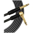Mogami Gold Instrument 3' 1/4  Male to 1/4  Right Angled Male Cable for Keyboard/Guitar