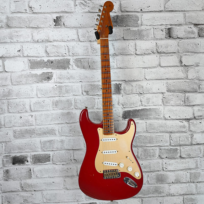 Fender Custom Shop Limited Edition 1954 Roasted Stratocaster Journeyman Relic, 1-Piece Roasted Quarterswan Maple Fingerboard, Cimarron Red image 1