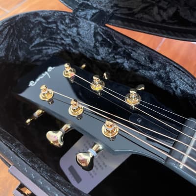 Enya Carbon Fiber Acoustic Electric Guitar X4 Pro Mini with Hard Case image 12